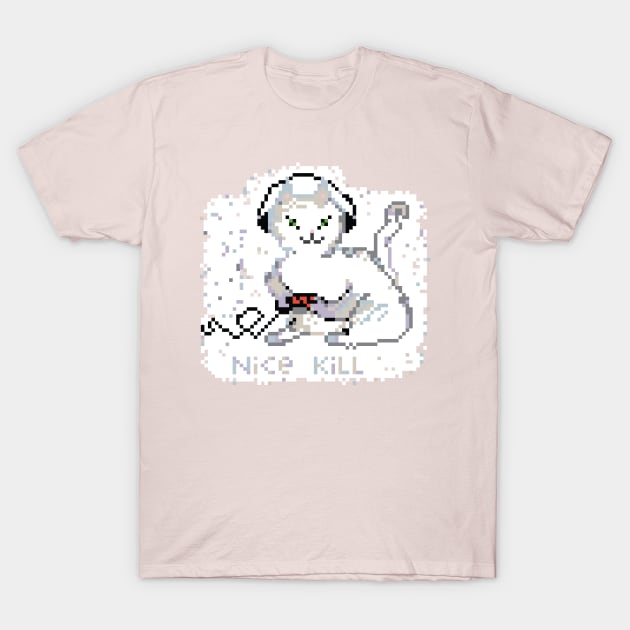 Cute Gamer Cat Playing Video Games Funny Gaming Quote T-Shirt by SeaLAD